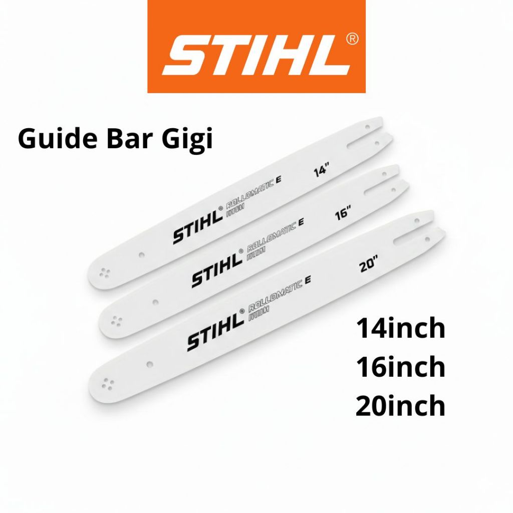 Guide Bar Gigi Senso Stihl 14"/16"/20" inch untuk mesin gergaji kayu kecil