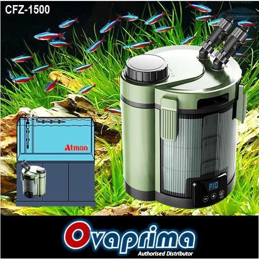 Atman CFZ-1500 Filter Aquarium Aquascape External Canister Filter Atman CFZ1500