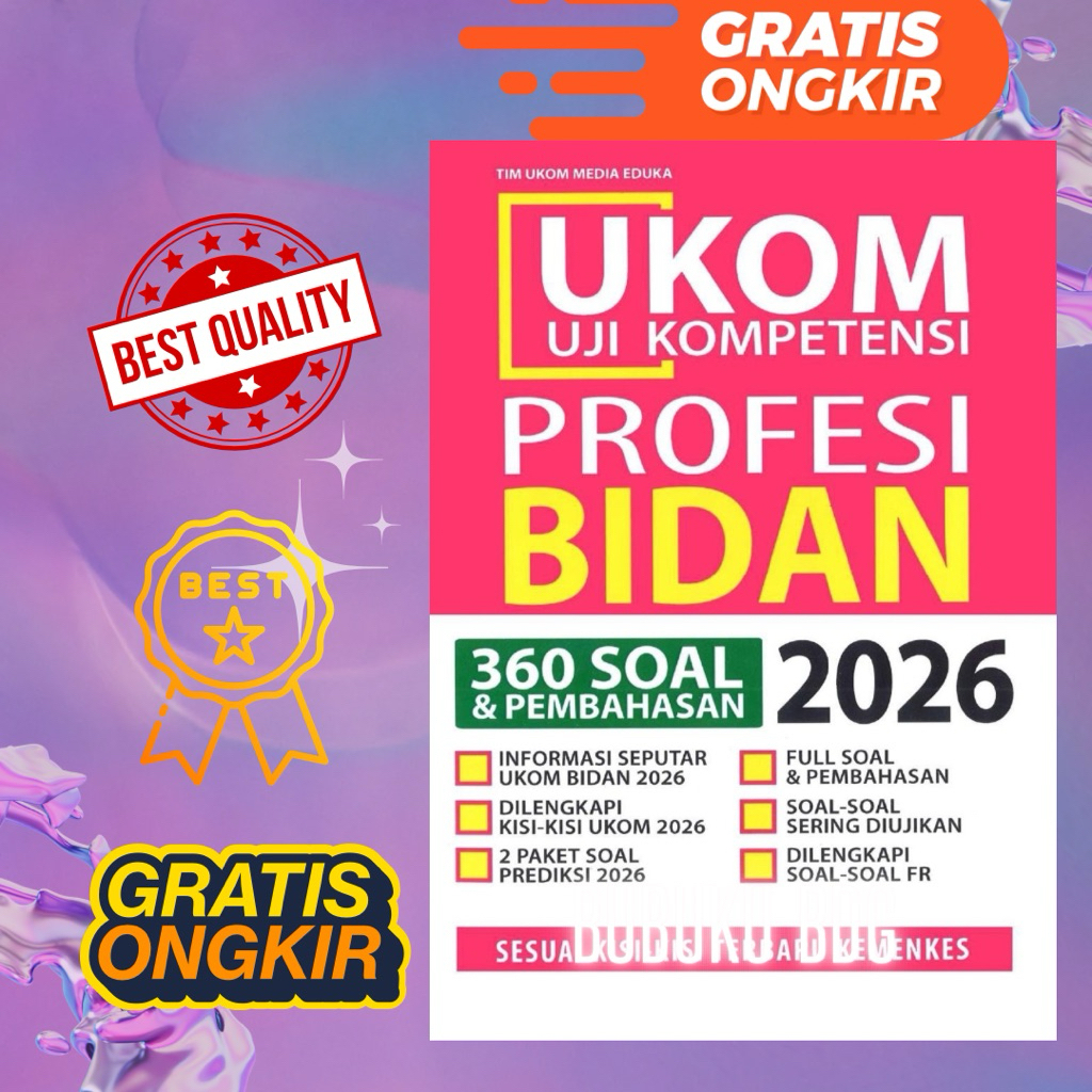 Buku Ujian kompetensi (UKOM) Profesi Bidan 2026 terlaris