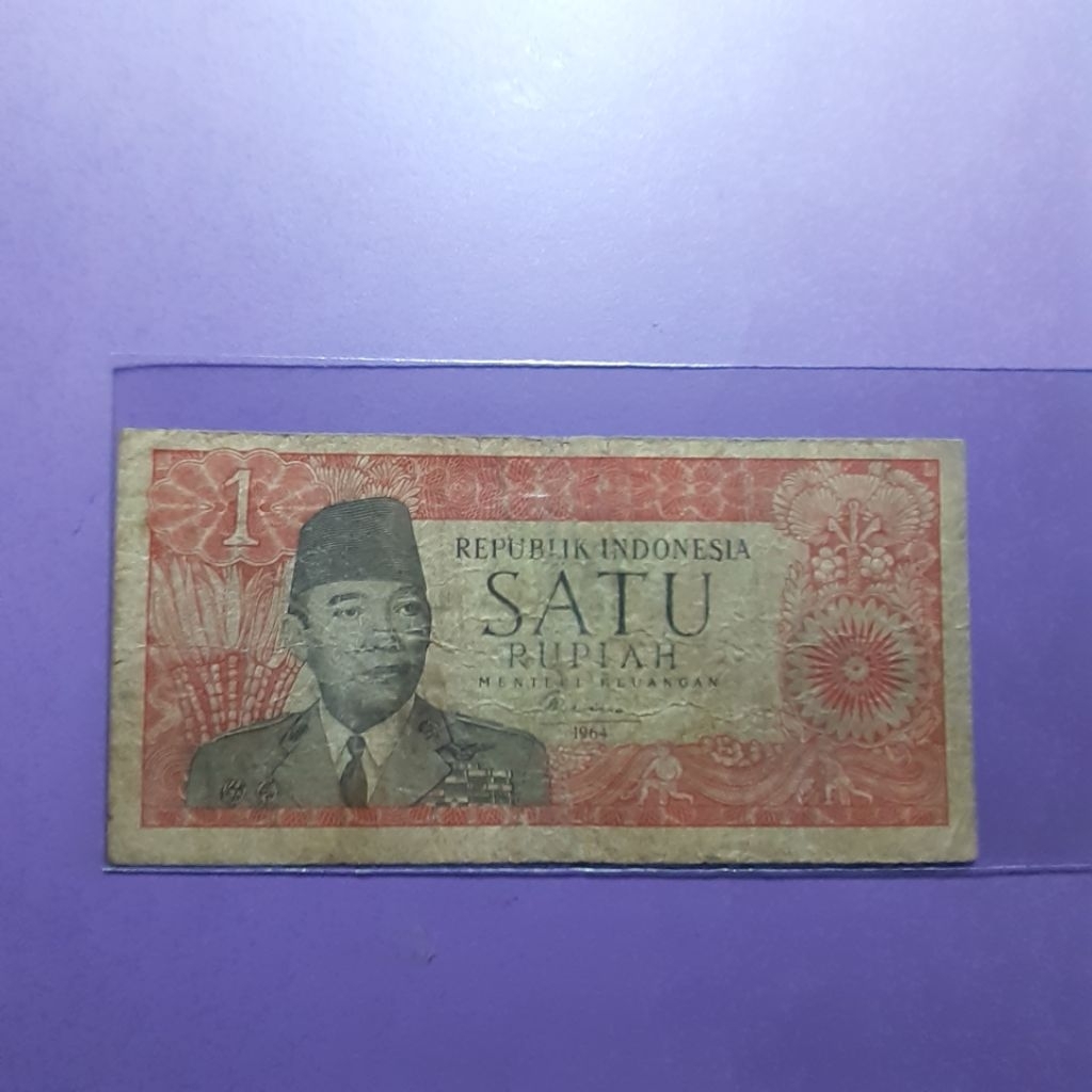 Uang kuno 1 rupiah sukarno 1964