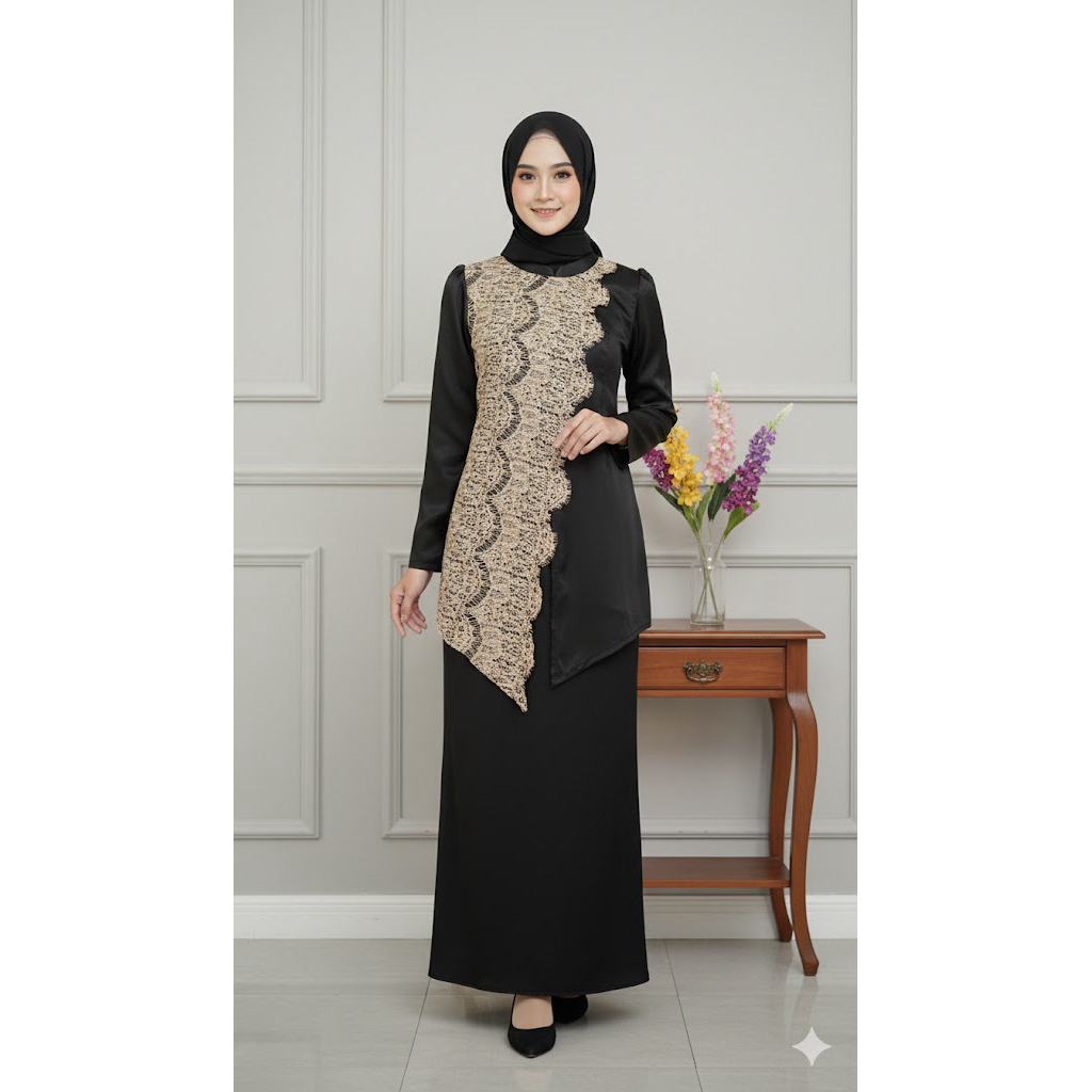 MELISA MAXMARA one set kurung variasi brokat baju kondangan model terbaru bahan maxmara halus lembut