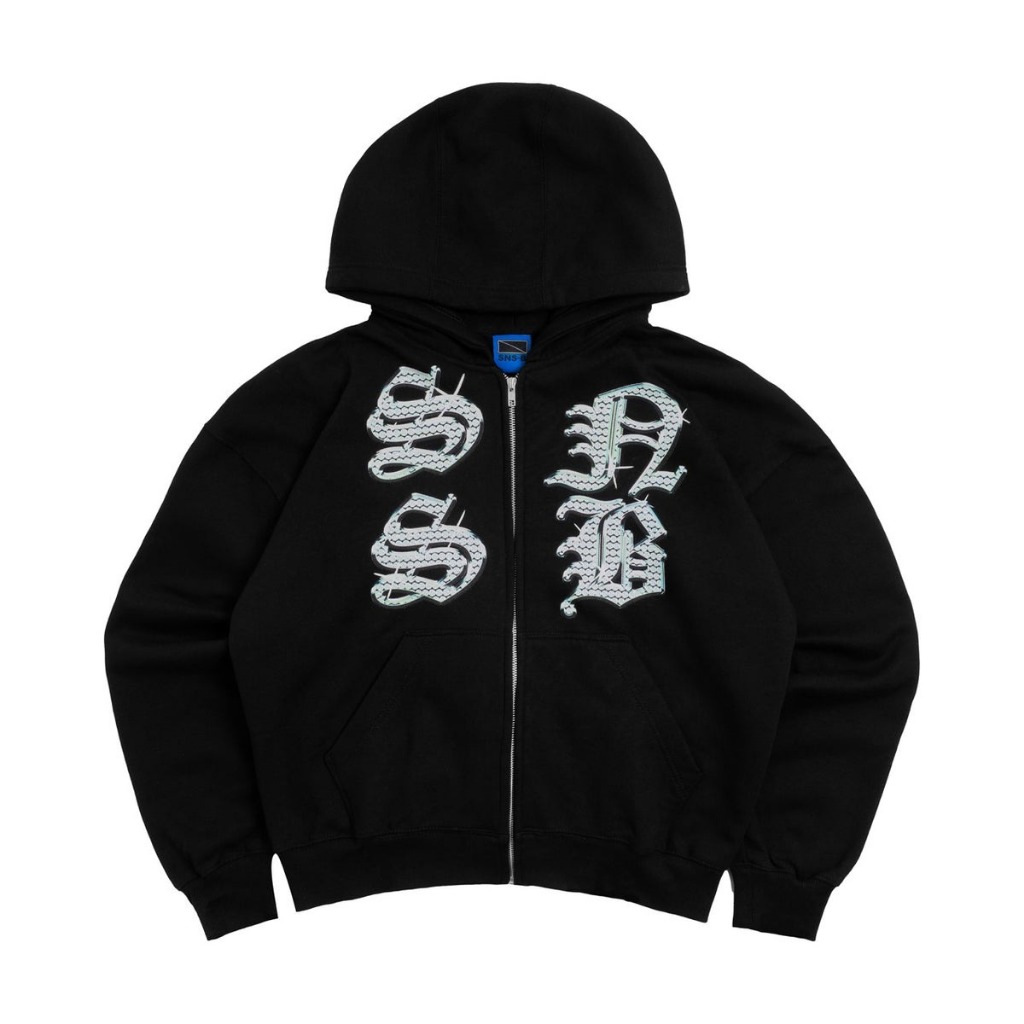 [100% ORIGINAL] SNSB World | HZ - GEMZ BLACK | Hoodie Zipper | SorryNotSorry.B | SNSB