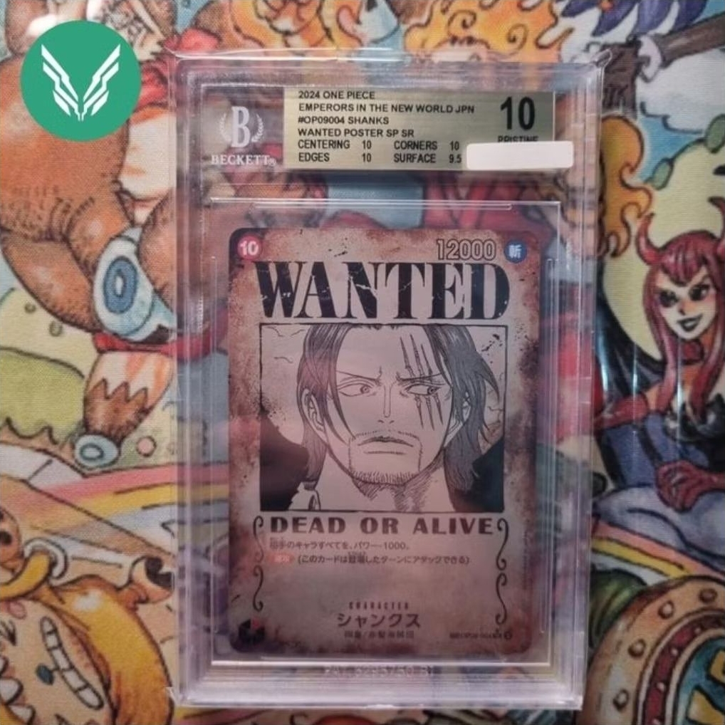Shanks SP Wanted OP 09 Beckett 10 Pristine BGS 10 Japan Jepang One Piece