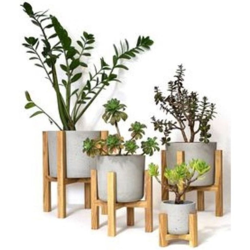 Rak Pot Tanaman Standing Pot Kayu Jati