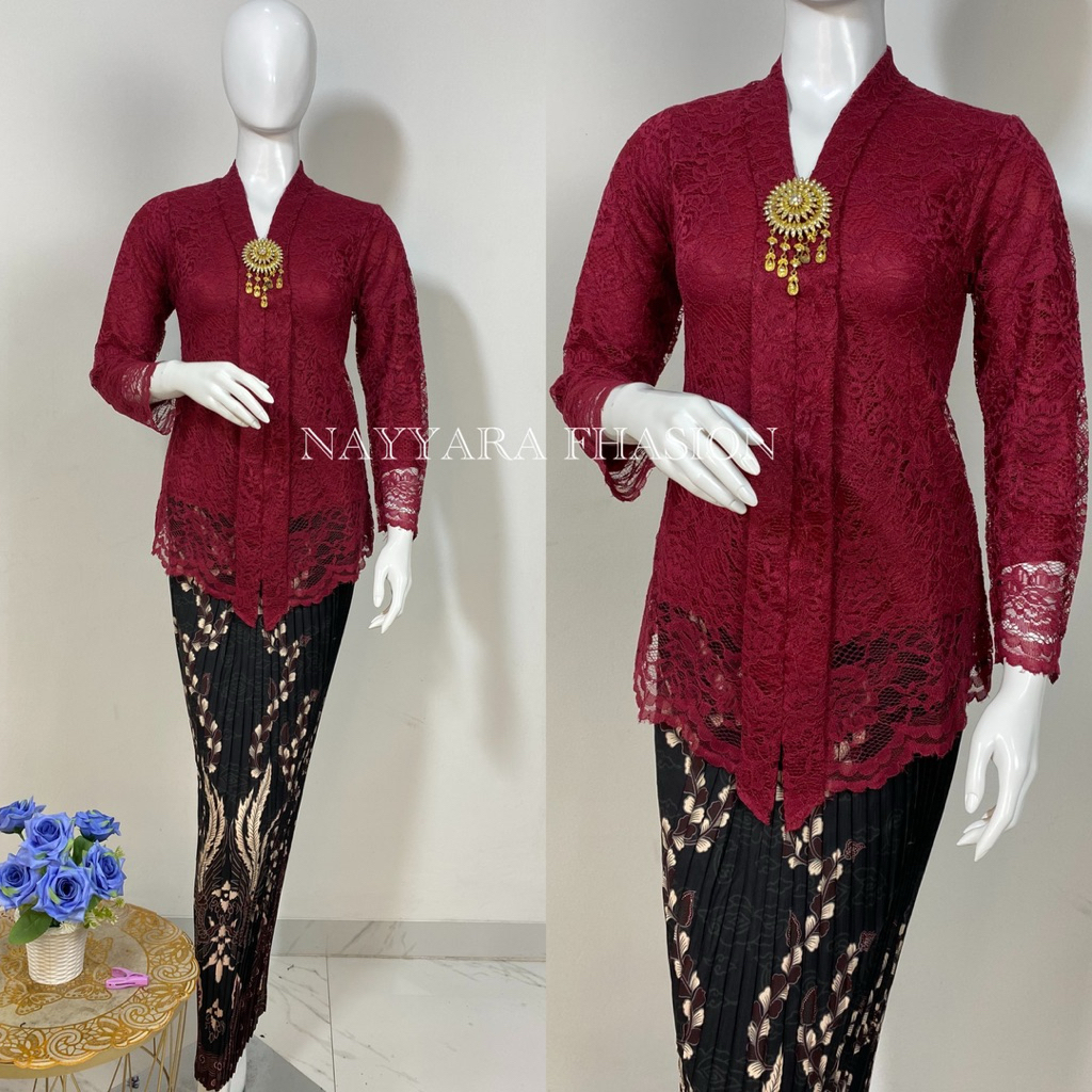 Kebaya Kartini/ Kebaya Set Floy Termurah/ Kebaya Remaja Modern /Kebaya Wisuda Setelan KebayaKartini