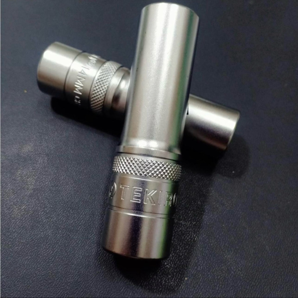 TEKIRO Mata Kunci Sok Panjang 14 mm Deep Wall Socket 1/2" 6 PT Shock