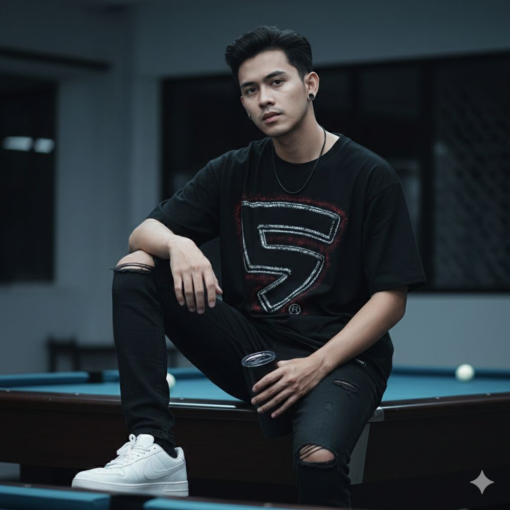 Insomnia - T-Shirt Particle Regular Fit  Kaos Pria Distro Original 100% Super Premium Men Distro Tee