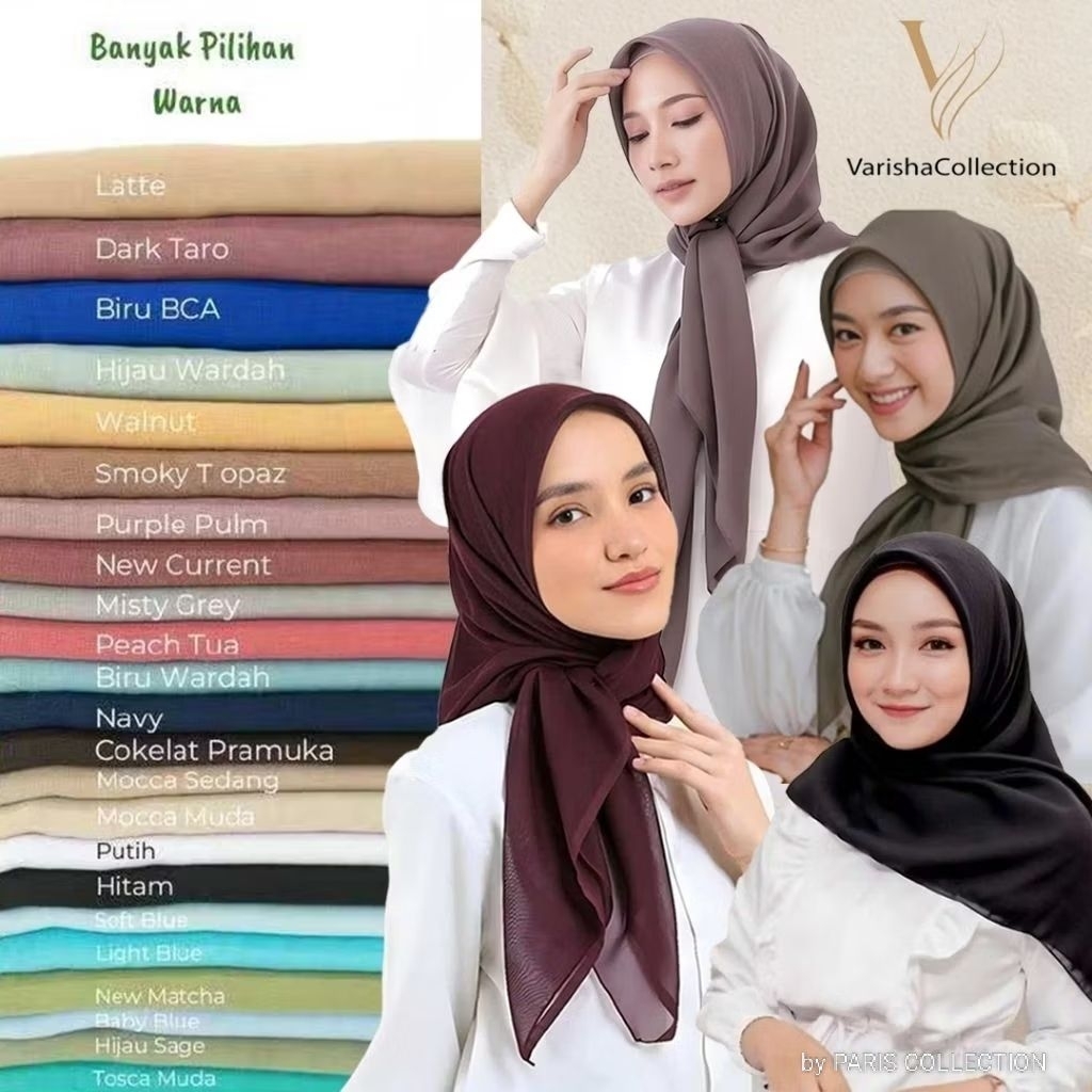 [[[HIJAB PARIS JADUL VARISHA KHUSUS GROSIRAN/PARTAI]]||VARISHA ORIGINAL BEST QUALITY