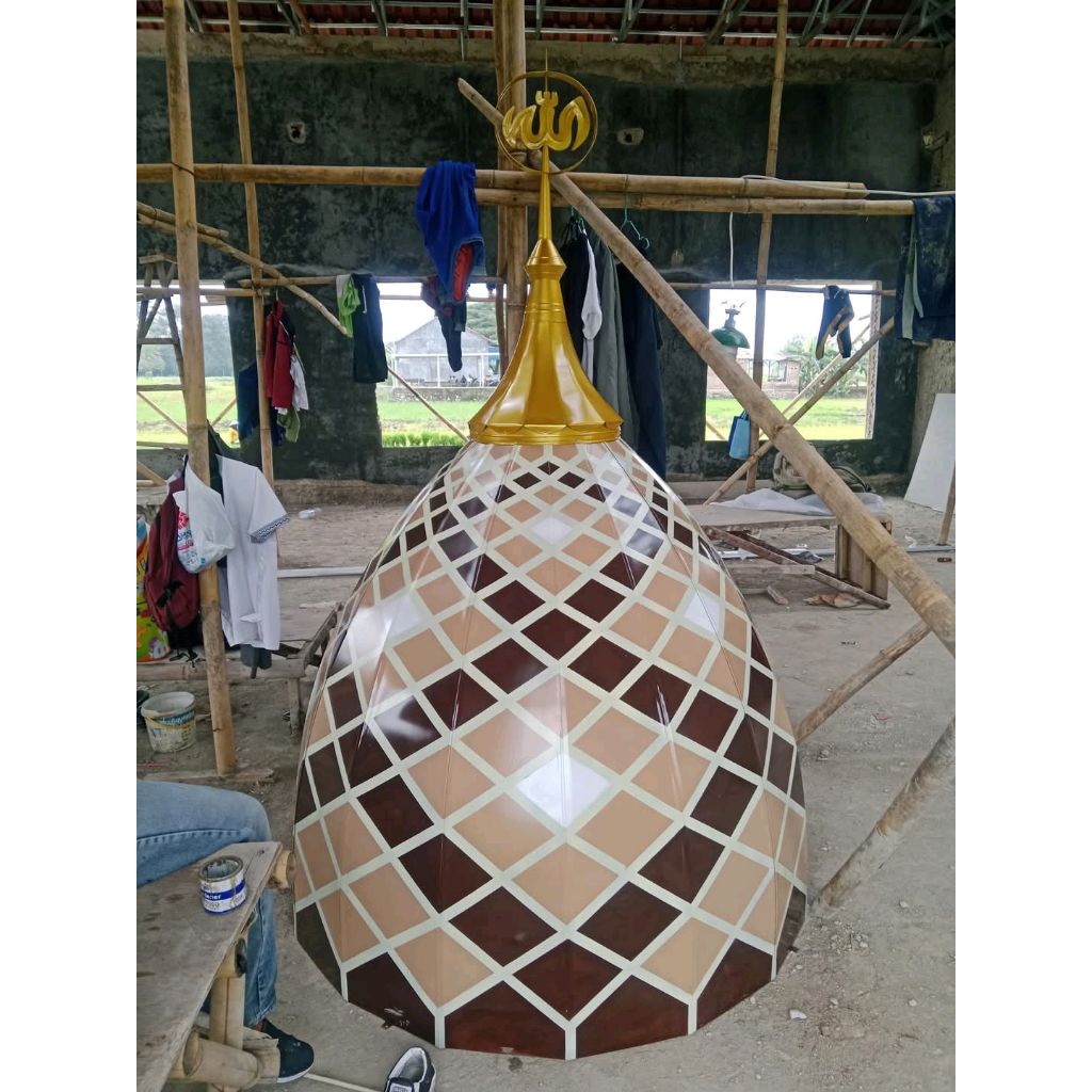 Kubah Masjid,Musholla dekoratif ukuran tapak bawah 150 cm