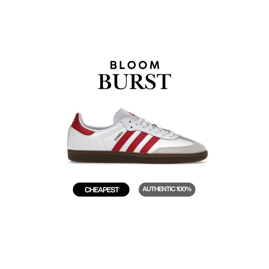 Adidas Samba OG X Liverpool FC Cloud White Strawberry Red Gum