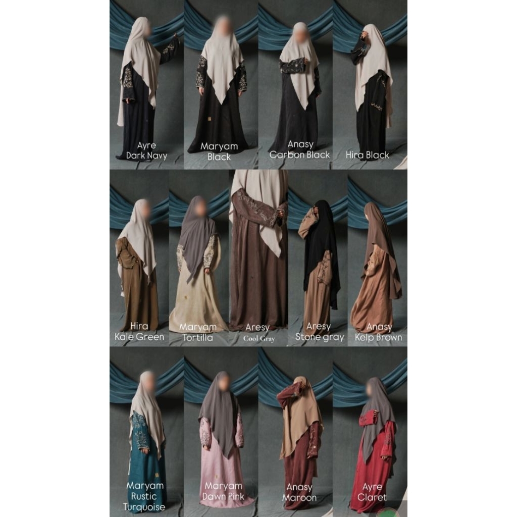 NWT Aafiya Abaya | Anasy, Aresy, Ayre, Maryam, Hira S/M | Halfdeen series