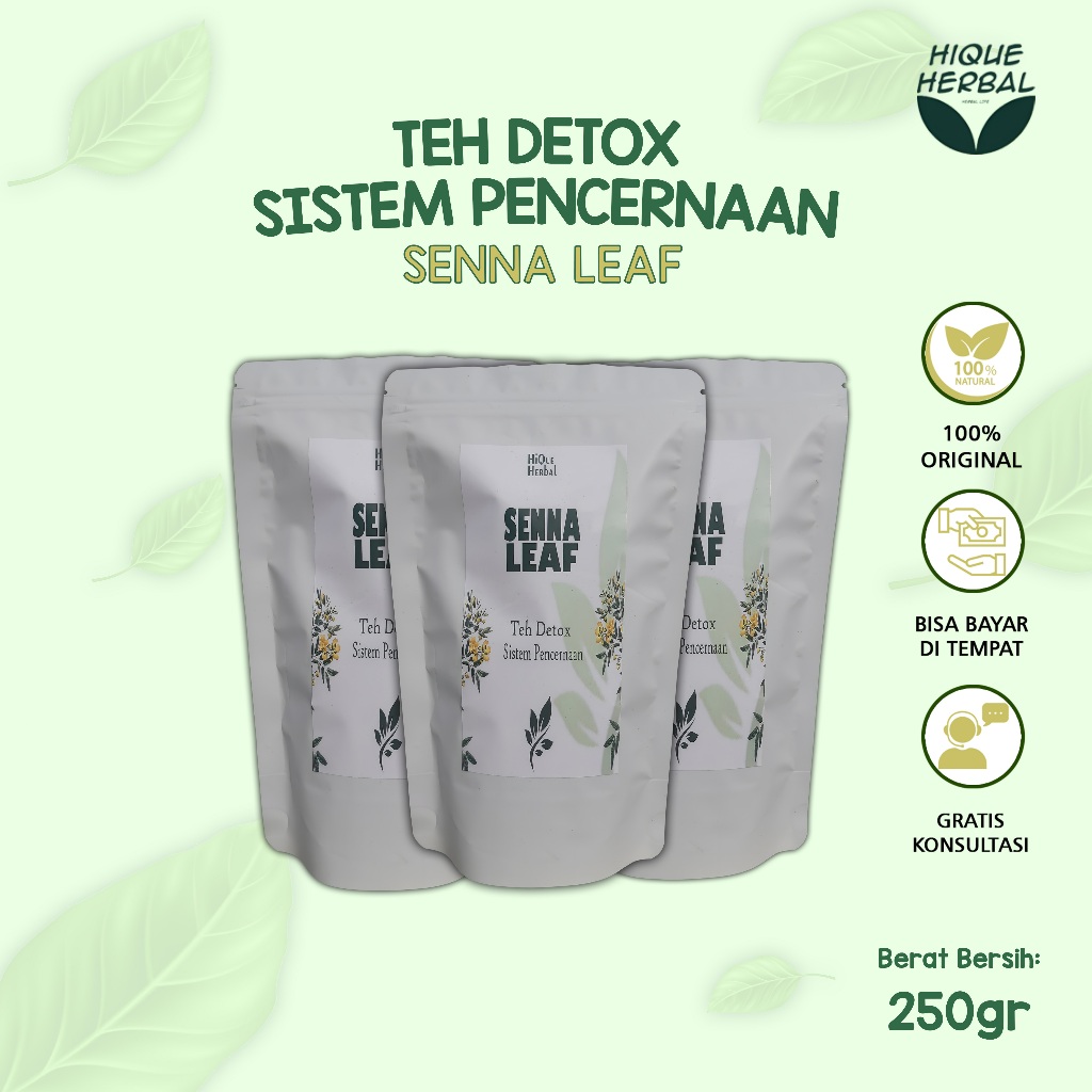 Senna Leaf Herbal Tea Original Teh Detoks Usus