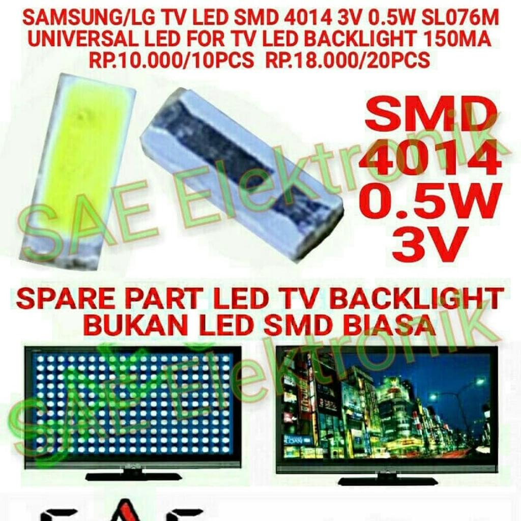 LED TV Backlight SMD 4014 0.5W 3V SL076M
