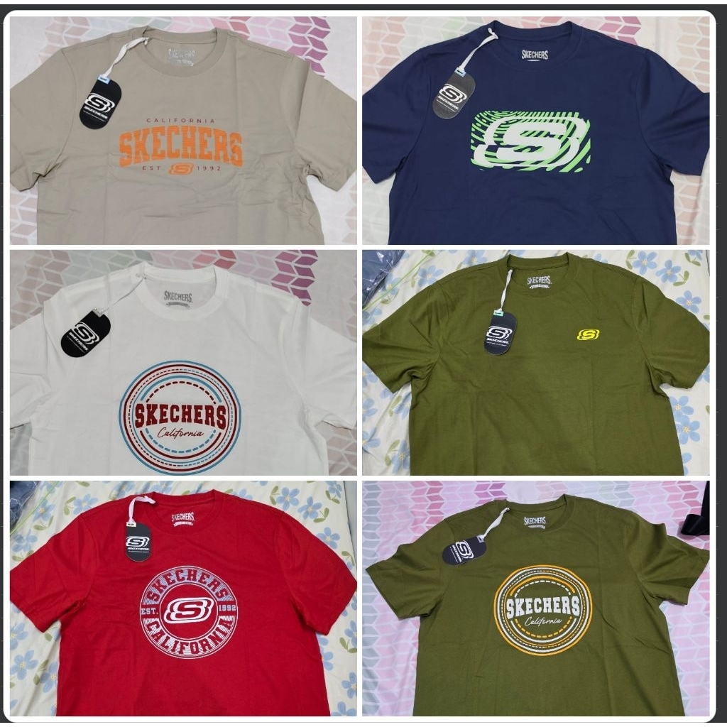 Kaos Skechers Pria Cocok untuk harian Baru Original Barang Resmi