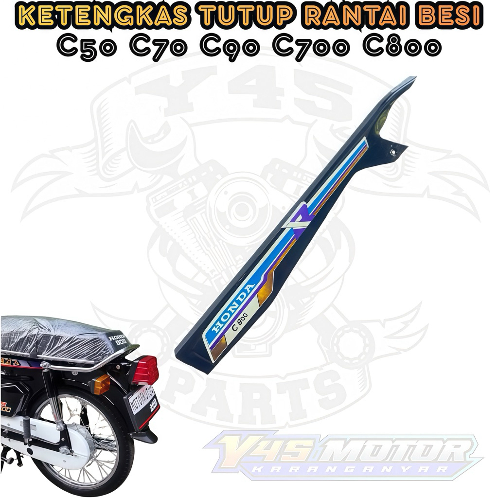 KETENGKAS TUTUP RANTAI BESI C50 C 70 C700 C 800 SUPERCUP STAR PRIMA STOK LAMA BAGUS
