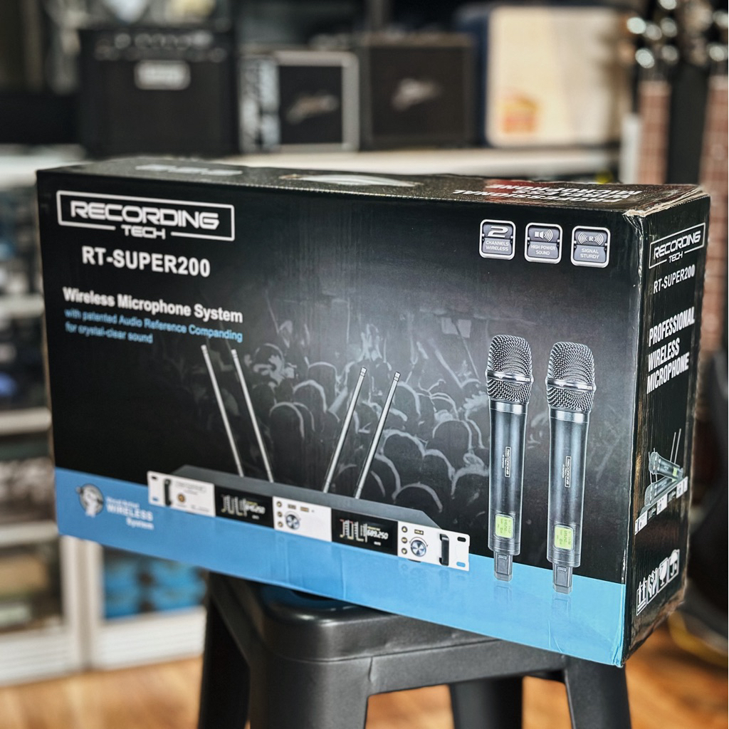 RECORDING TECH RT SUPER200 Mic Wireless 2 Mic Premium microphone