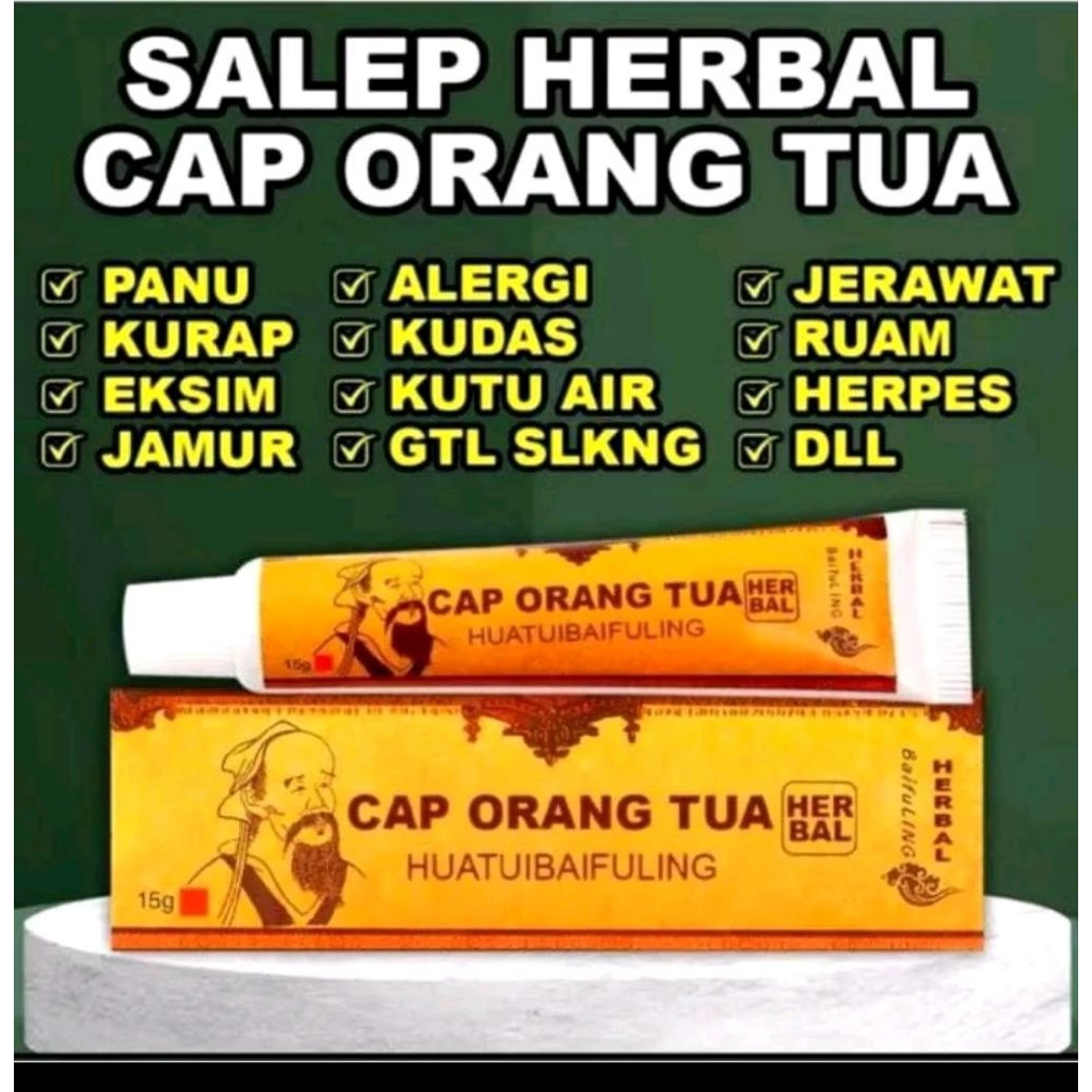 Salep Huatuobaifuling Salep Gatel Kulit Kurap Alergi Original 100%