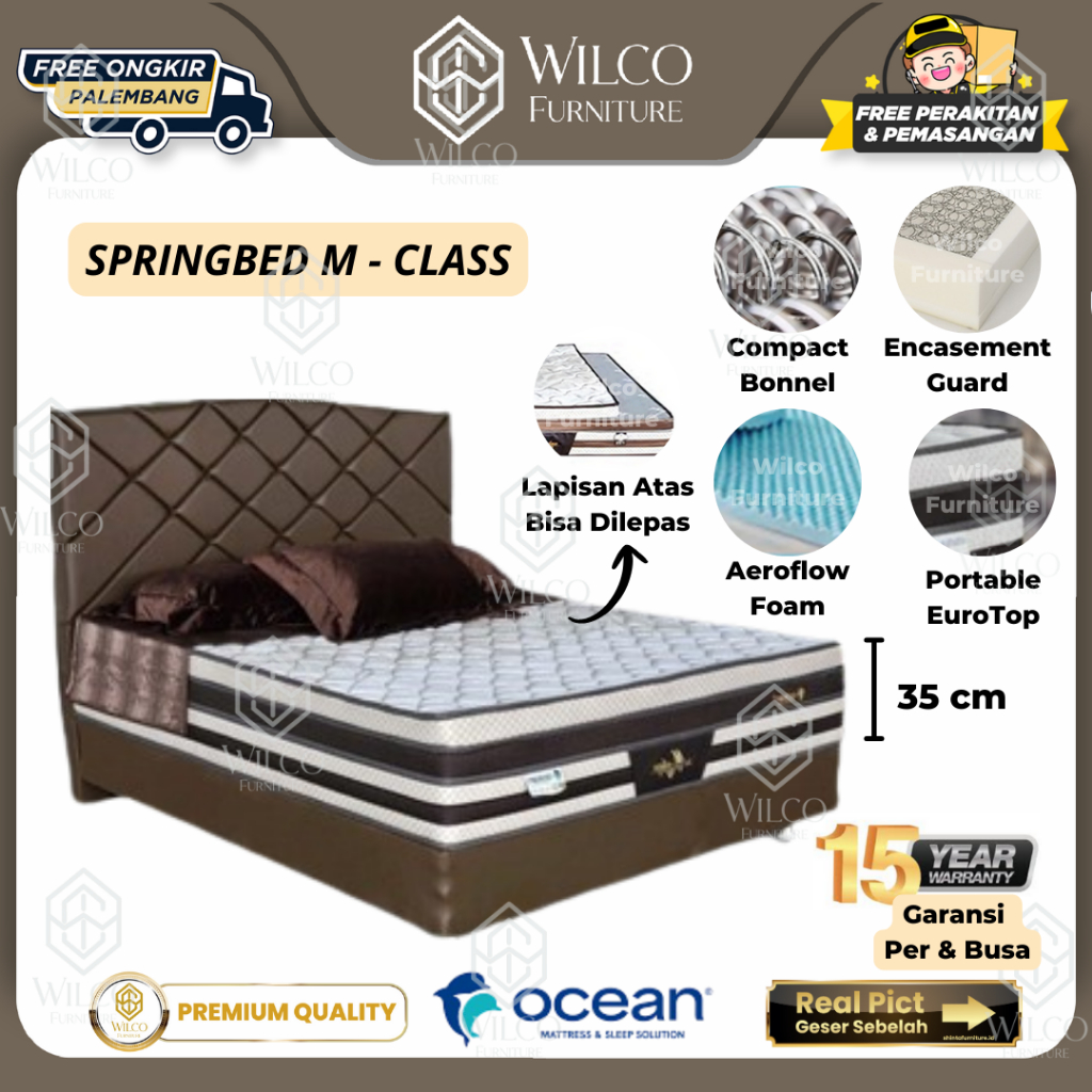 Springbed Kasur OCEAN Vitto Class M / Kasur Pegas - 160x200