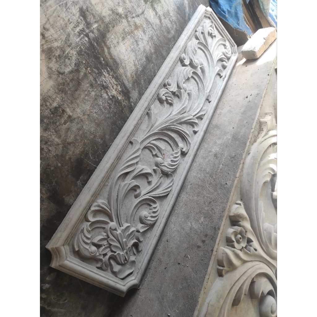 ornamen beton pagar ornamen bunga pilar 160x40cm