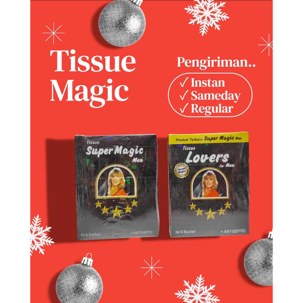 Tissue Super Magic Man - Tisue Magic Lovers - Tisu Antiseptik - Dijamin Produk Original