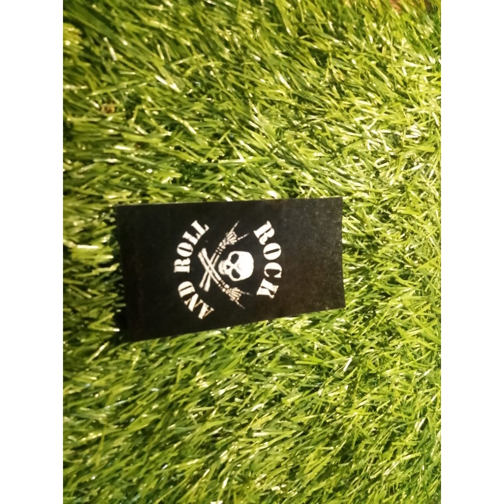 stiker vinyl rock and roll