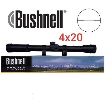 TELE BUSHNELL - RIFLE SCOPE 4X20 - TELESKOP SENAPAN - RIFLE SCOPE