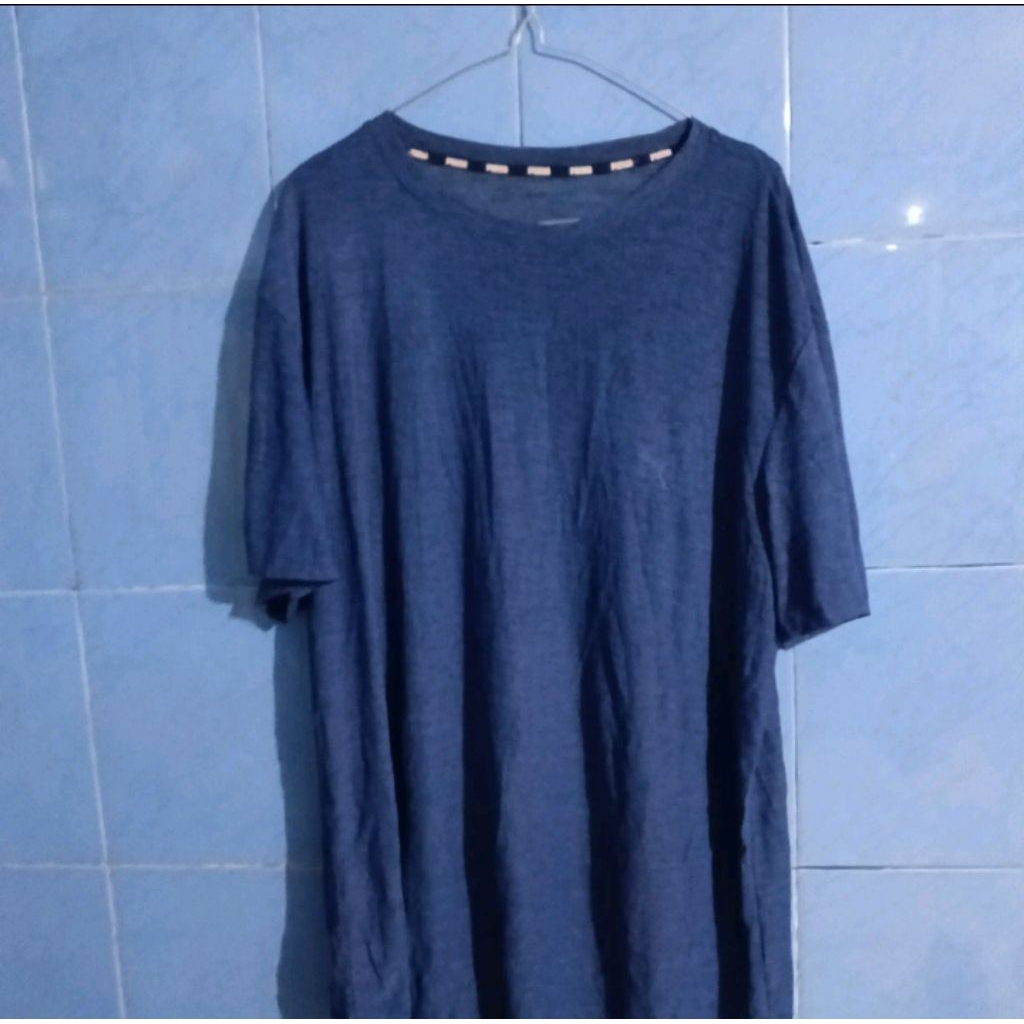kaos puma dry Cell warna biru ..