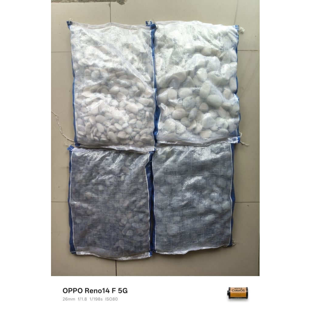 Batu koral putih MURAH -+10kg/Batu hias putih/Batu koral hias/Batu taman