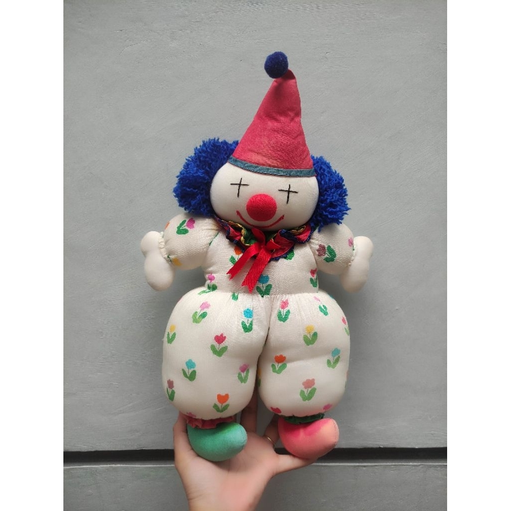Boneka badut vintage jadul ori monica collection PL (lepas kolpri)