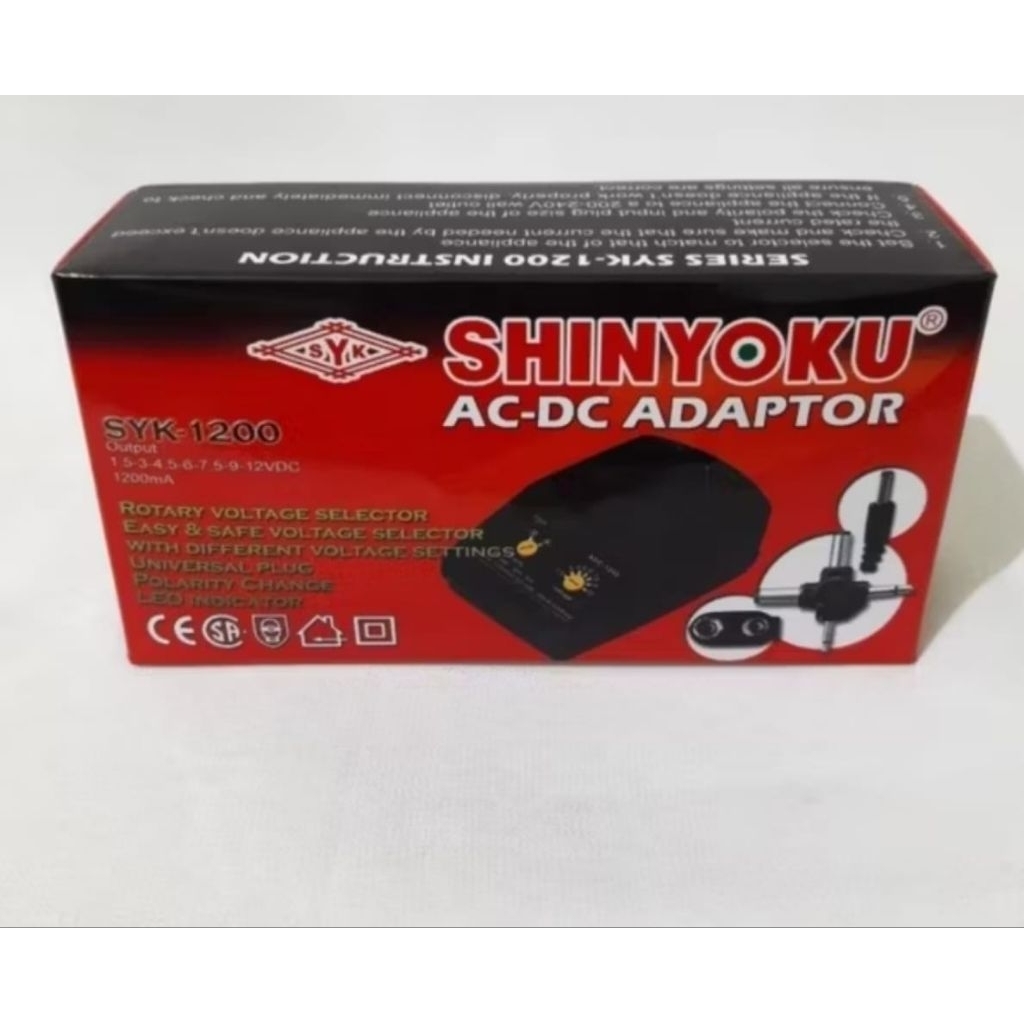 SHINYOKU ADAPTOR SYK 1200 AC-DC 1200MA