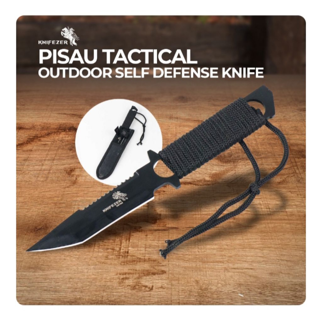 Knifezer pisau tactical wild outdoor / pisau camping