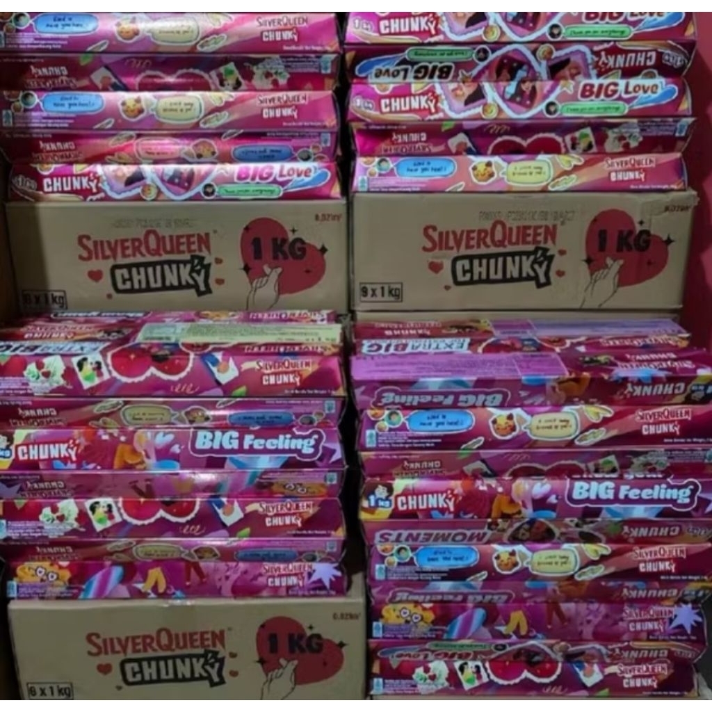 Cokelat Silverqueen 1Kg Jumbo Chunky Valentine