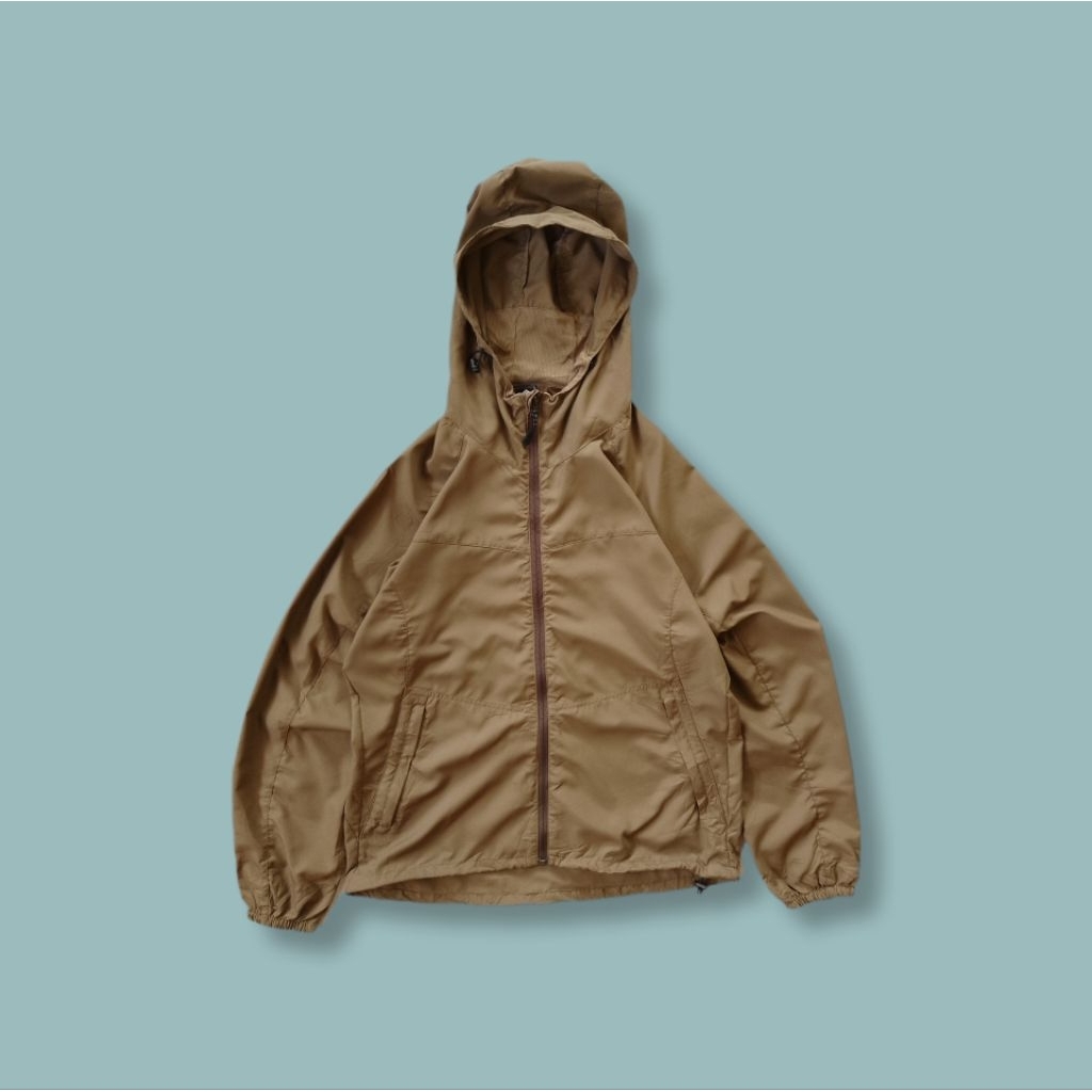 Uniquesport - Jaket Olahraga Running Fieldcore Parasut Lightweight Brown Second