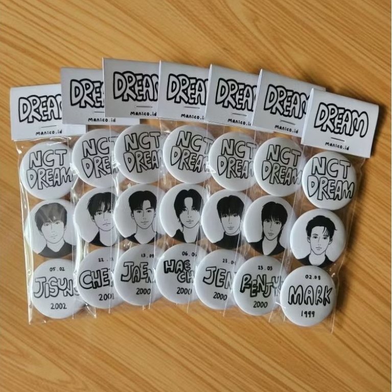 NCT DREAM Pin button