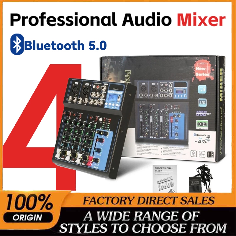 Mixer Audio 16DSP DJ Mixer AUDIO 4/7channels Bluetooth /USB/PC/MP3 Player Bernyanyi for Stage Audio 