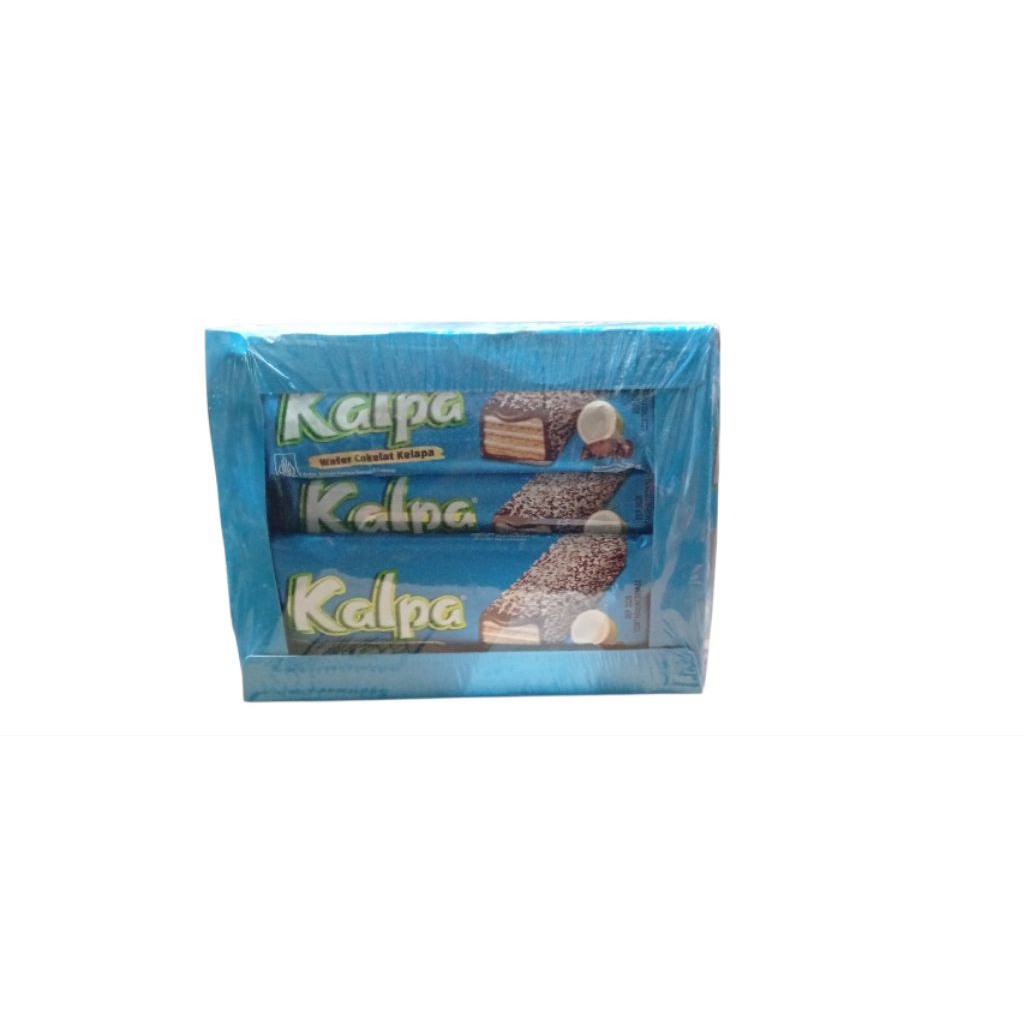 12 pcs Biskuit Wafer Kalpa,wafer kelapa coklat- Coklat Kelapa 22 gram