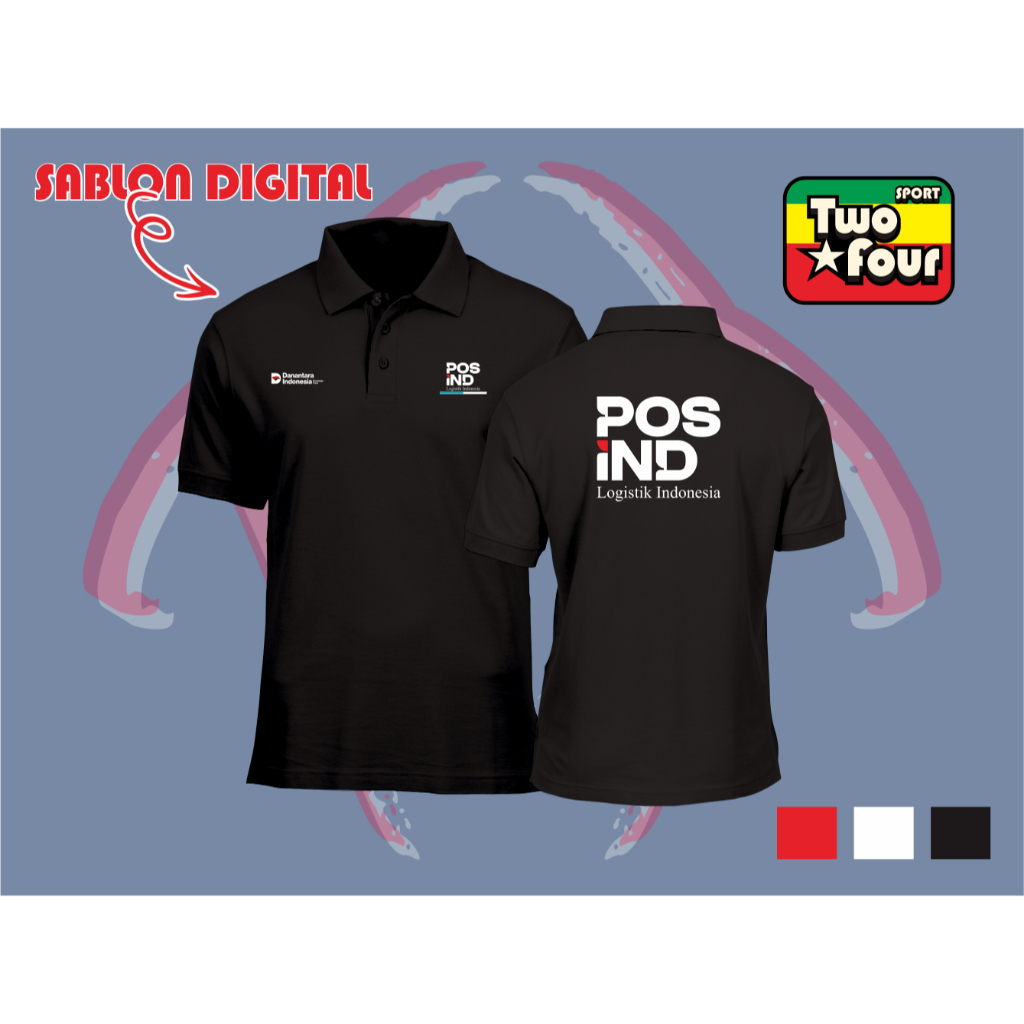 POLO SHIRT POS INDO LOGISTIK INDONESIA - BAJU DANANTARA INDONESIA - KAOS POS INDO LOGISTIK
