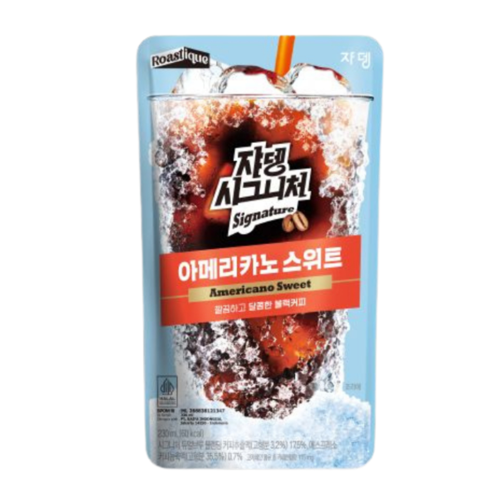 JARDIN Signature Americano Sweet Kopi Pouch Korea Ready to Drink 230ml HALAL