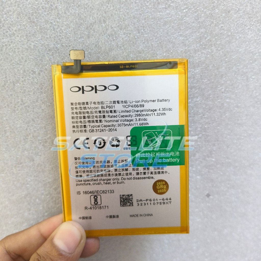 Batre Battery Baterai OPPO F1S A1601 BLP601 Original Batrei Tanam