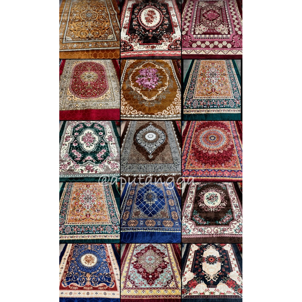 KARPET MALAYSIA JUMBO UKURAN 200x300 cm/KARPET BUSA MURAH/KARPET MOTIF EMPUK