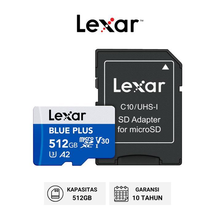 Lexar Blue Plus A2 Micro SD Card 512Gb / 1TB / 2TB 170MBps Class 10