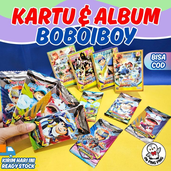 Kartu Mainan Anak Trading Card BoboiBoy / Kartu Boboiboy/ Boboiboy Card/ Kartu Sachet/ Album Card Bo