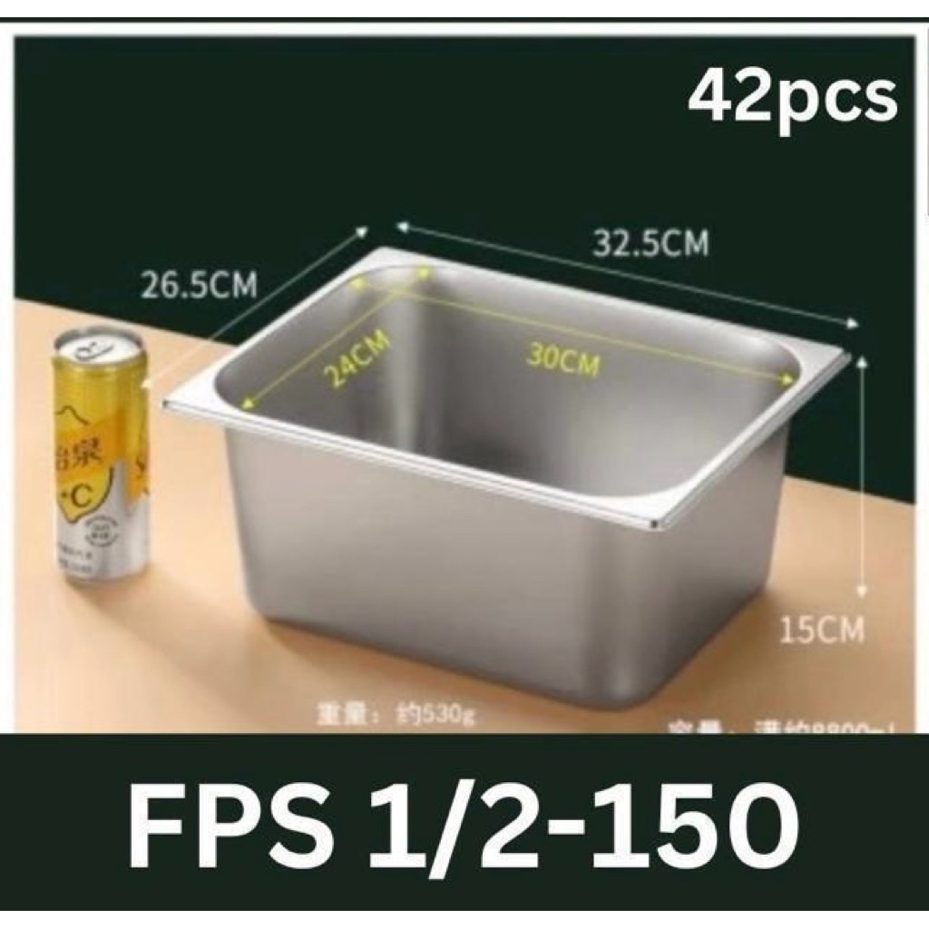 Food pan stainless talam dalam stainless wadah tempat sayur stainless