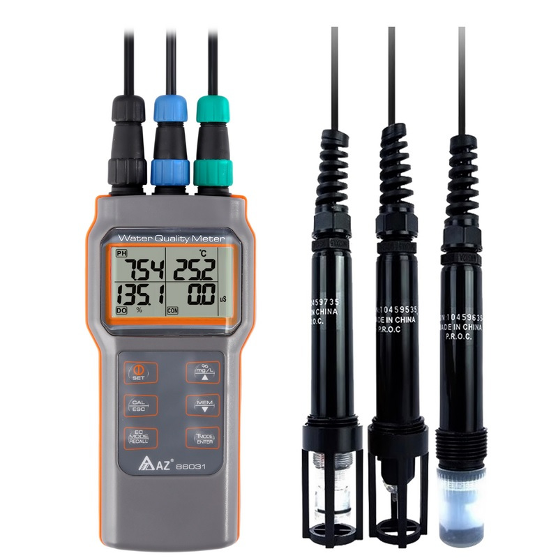 Az Instrument 86031 az86031 5 in 1 AZ 86031 Portable pH, EC, TDS, Salinity & DO Meter