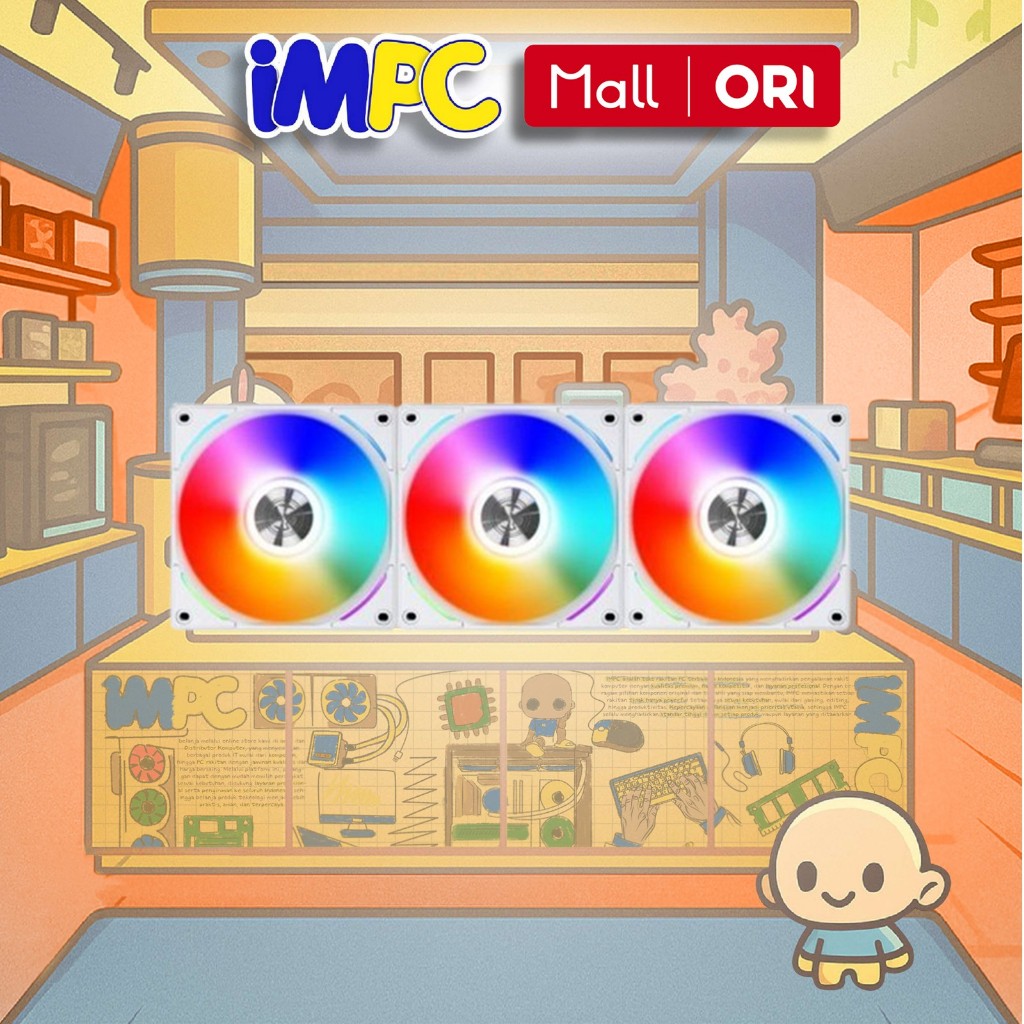 LIAN LI UNI FAN AL120 WHITE