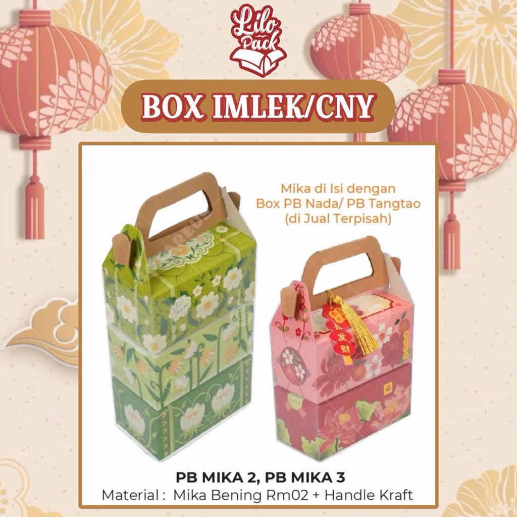 PB MIKA | Kantong Mika Gagang Souvenir Transparan Hampers Packaging