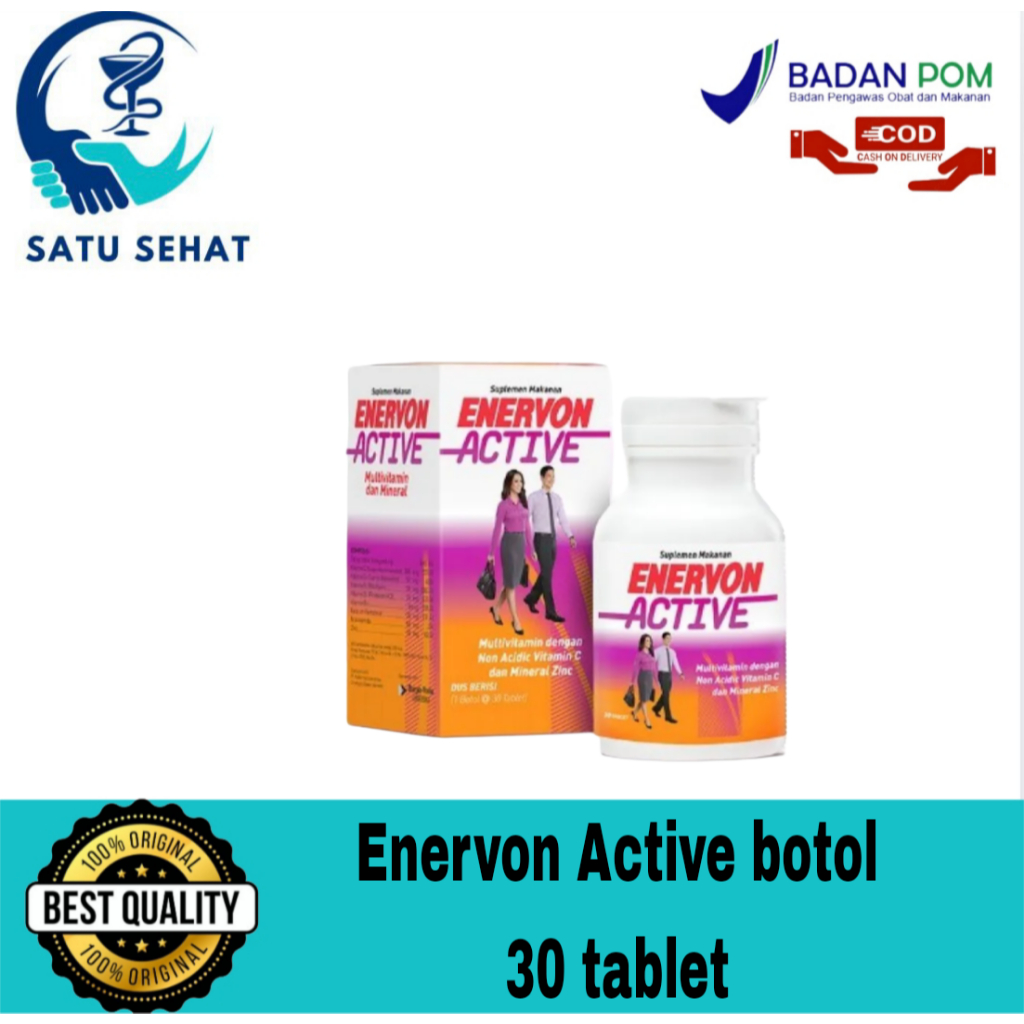 ENERVON ACTIVE 1 BOTOL 30 TABLET / Enervon Active