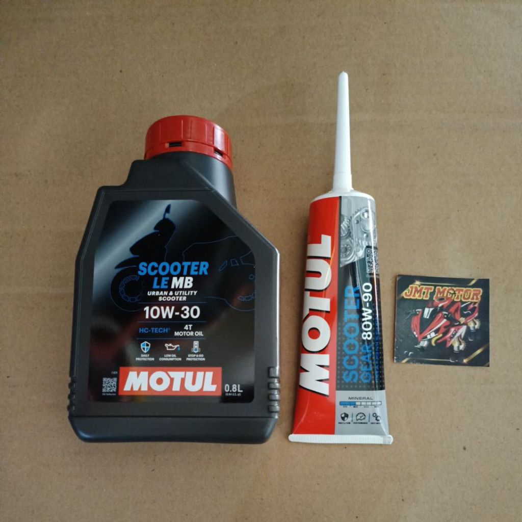 MOTUL PAKET OLI MATIC SCOOTER LE 10W30 800ML + MOTUL SCOOTER GEAR
