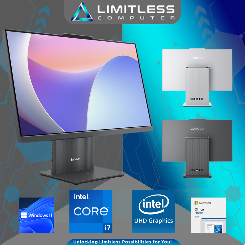 Lenovo IDEACENTRE Intel Core i7 13620H 8GB 512GB 24" FHD IPS Win 11 OHM 2024 All in One AiO PC