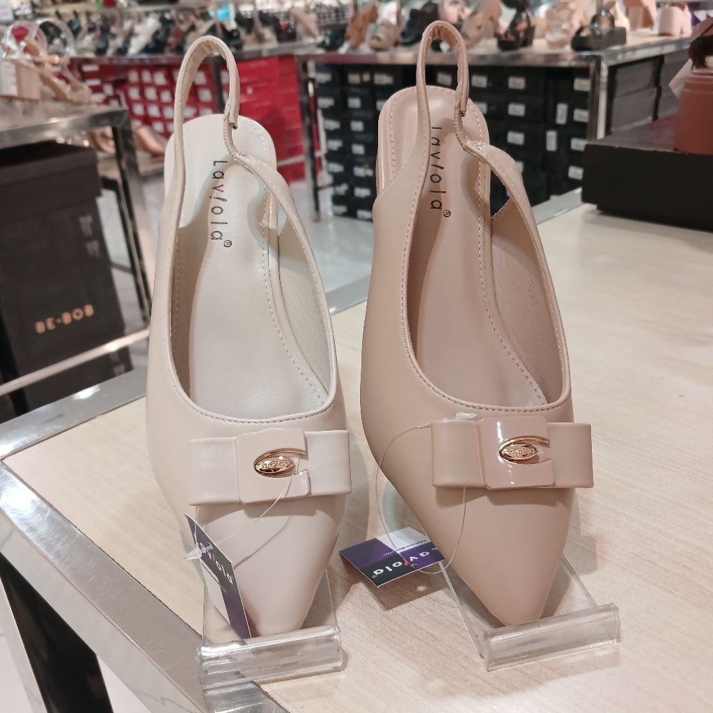 sepatu wanita slingback heels 3cm LAVIOLA ori matahari
